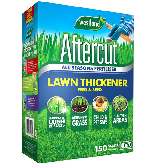 Aftercut 20400322 Lawn Thickener Feed and Seed, 150 m2, 5.25 kg, Green