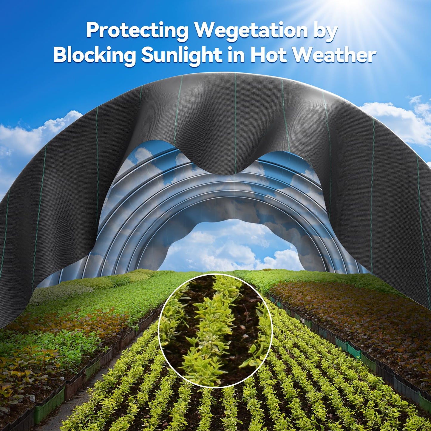 iropro 2m x 50m Heavy Duty Weed Control Membrane Garden Weed Barrier Fabric for Landscaping Driveway Gravel Artificial Grass Lawn Underlay Black Woven Roll Ground Cover