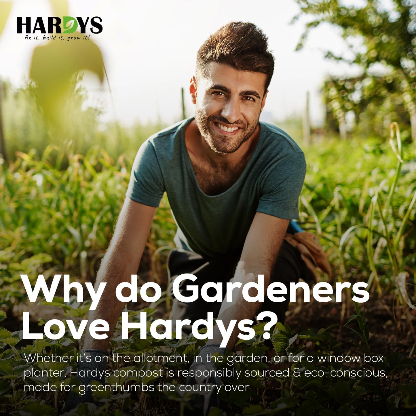 Hardys 60L Multi Purpose Compost - Potting & Seed Compost for Outdoor Plants | All Purpose Indoor Plants Potting | Nutrient Rich Fertiliser for Garden, Pots, Planter Beds