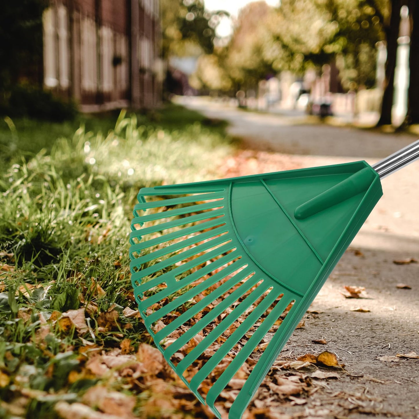 BESPORTBLE Plastic Rake Head, Garden Leaf Rake Head Replacement Garden Leaf Scoop Rake Shrub Rake Plastic Garden Rake Head for Leaves, Lawn, Hay, Gardening Tool