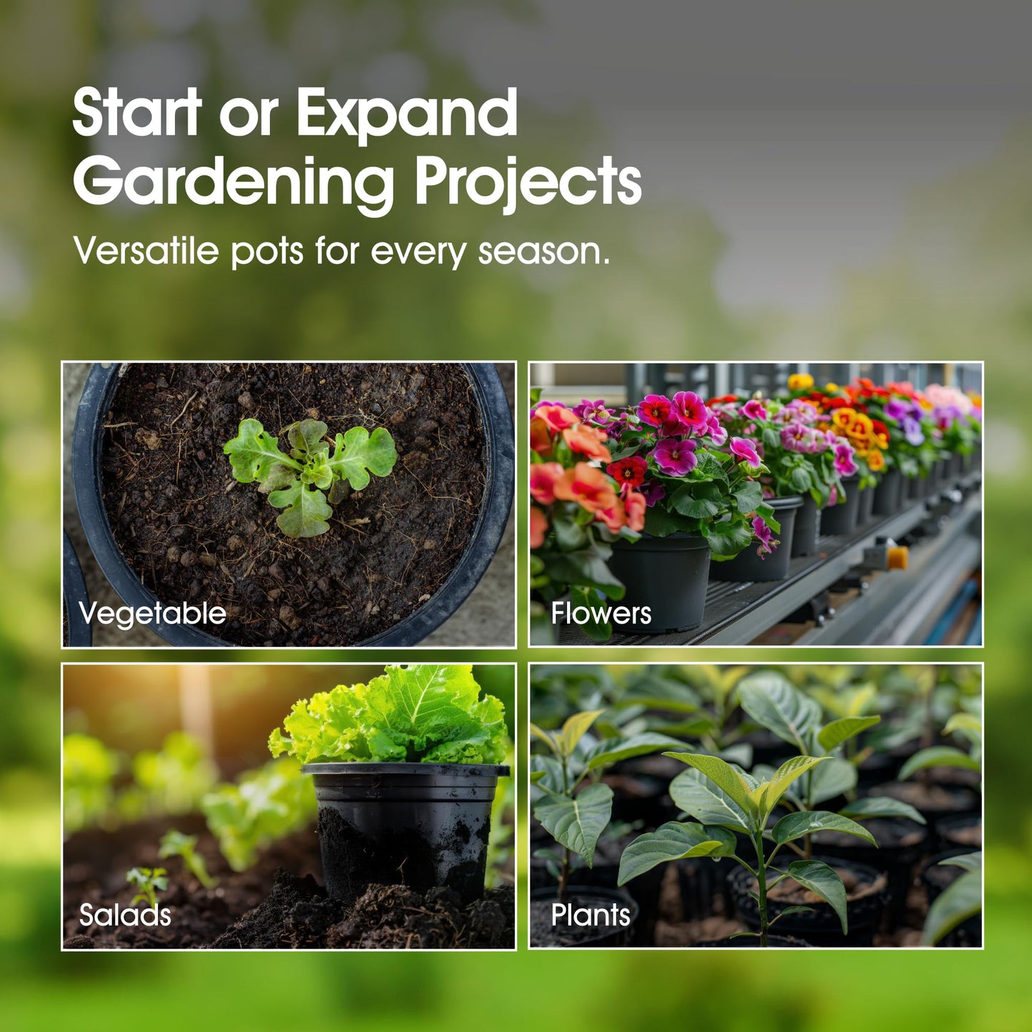 Whitefurze G0834BL 34cm Barrel Planter - Black