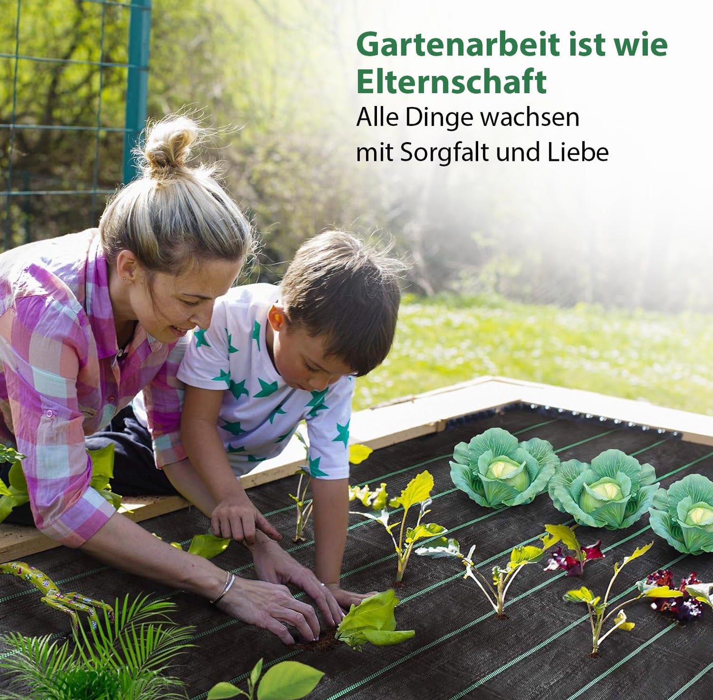 LawnScape Weed Control Membrane 2M x 10M UV Stabilized Woven PP Nature Friendly Heavy Duty Weed Barrier Fabric for Garden, Ground, Cover Sheet, Raised Bed Liner, Under Decks, Gravel and Walkways