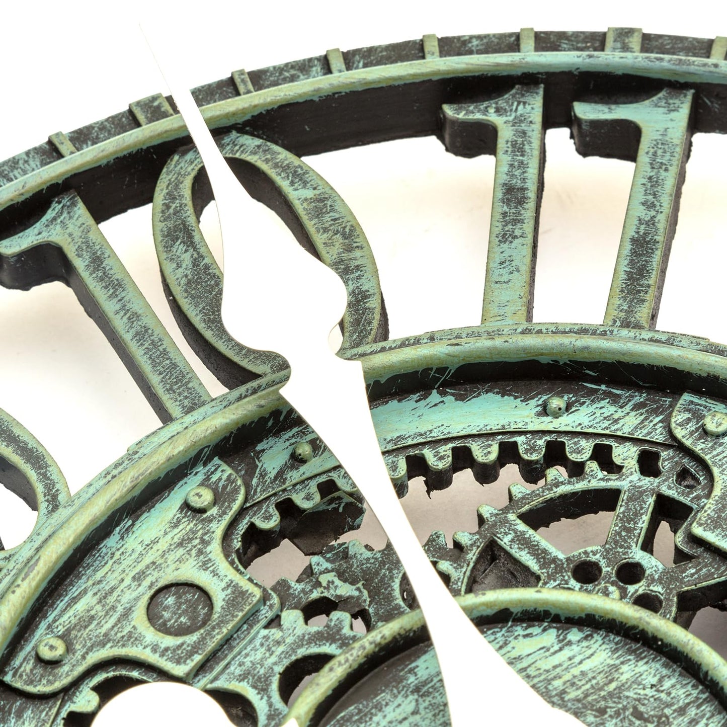 No Nonsense Products Indoor Outdoor Wall Clock 30cm Antique Church Station Garden Style Weatherproof Quartz Battery Powered Waterproof