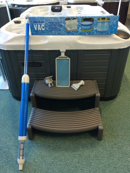 Blu Line Pool & Spa Vac Hot Tub Spa Pool Vacuum - Portable, Cordless, Versatile - Blue Plastic Pool Cleaner - 6.61 lbs