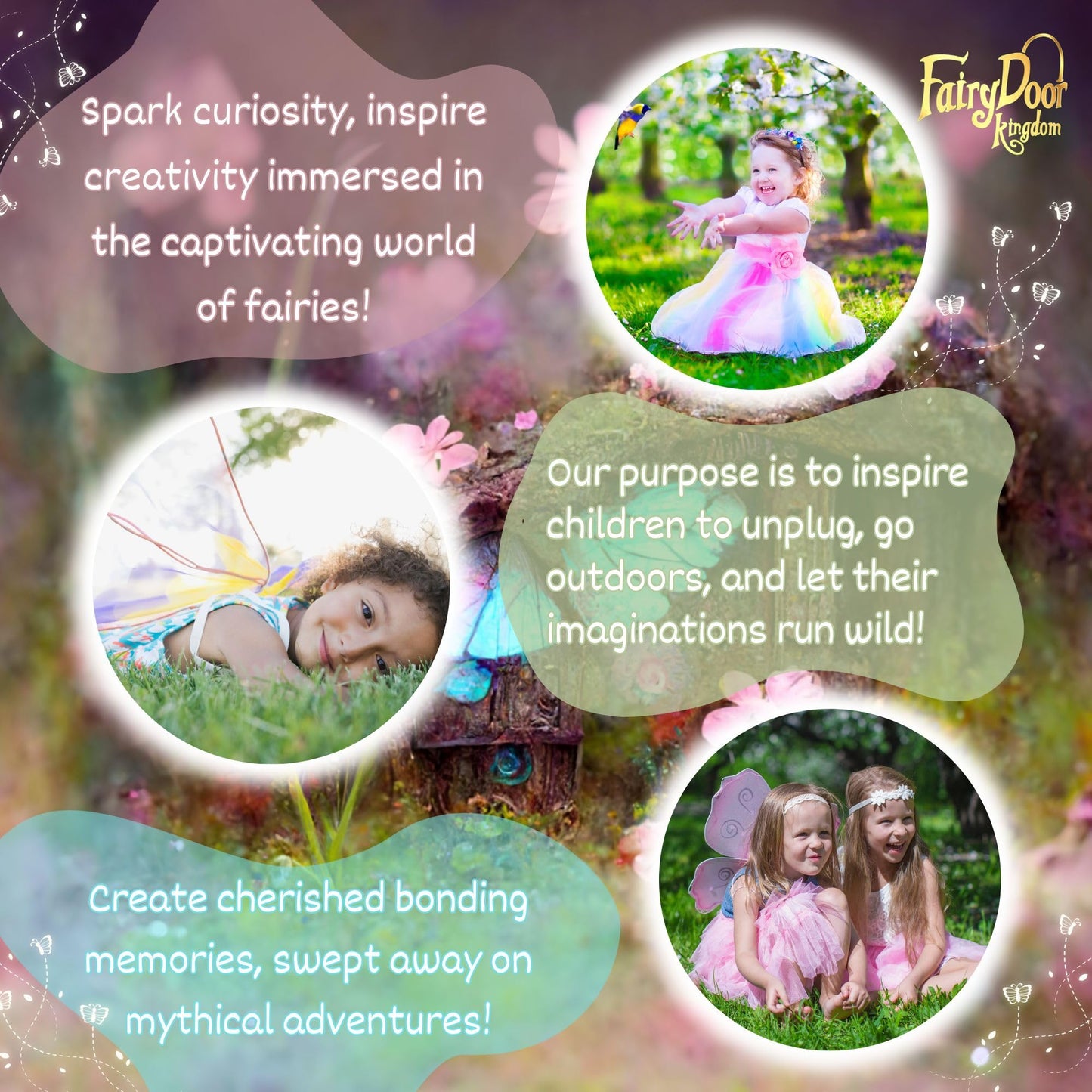 Fairy Garden Accessories Kits for Children with Fairy Door & Outdoor Fairy Garden Ornaments to Create an Enchanting Fairy Garden