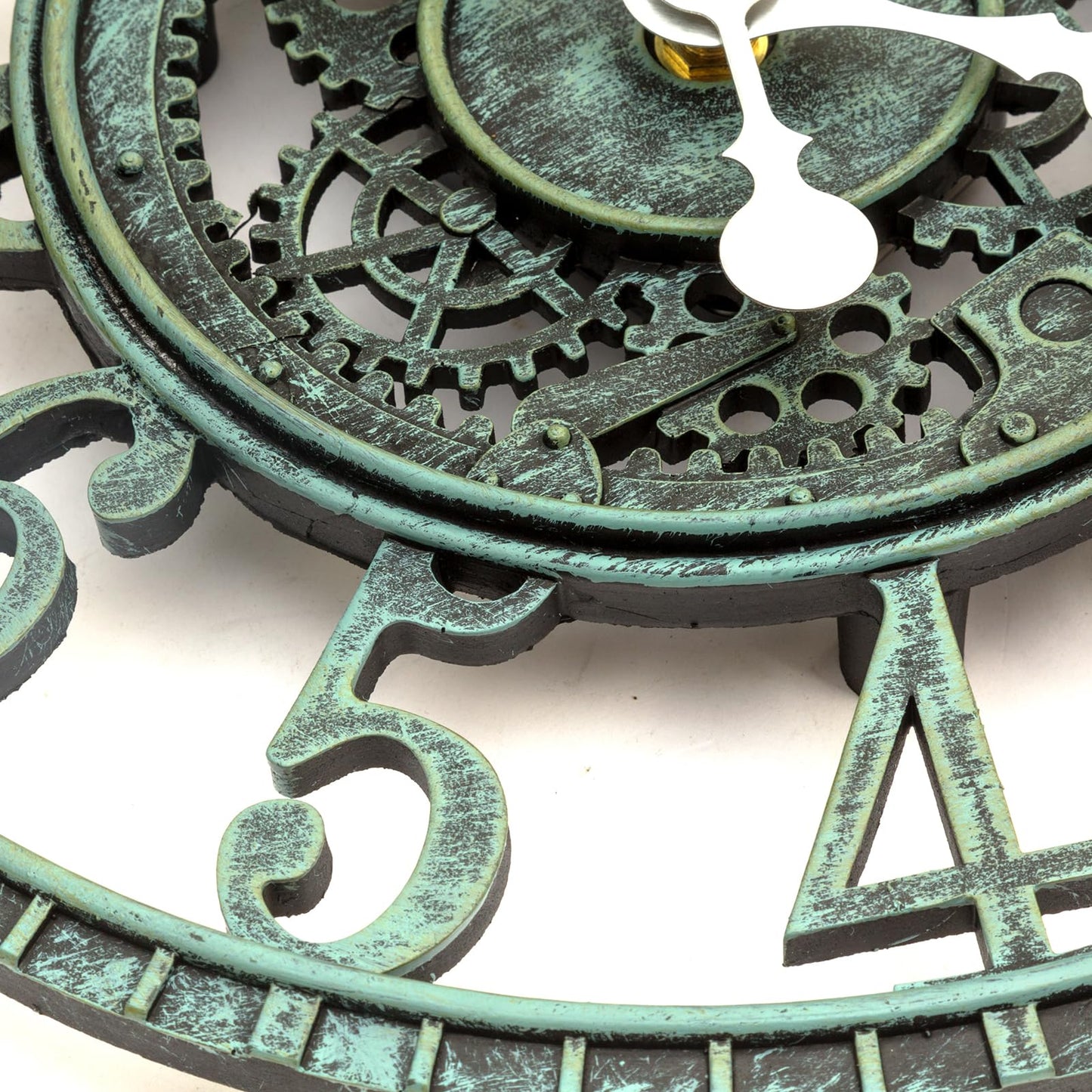 No Nonsense Products Indoor Outdoor Wall Clock 30cm Antique Church Station Garden Style Weatherproof Quartz Battery Powered Waterproof