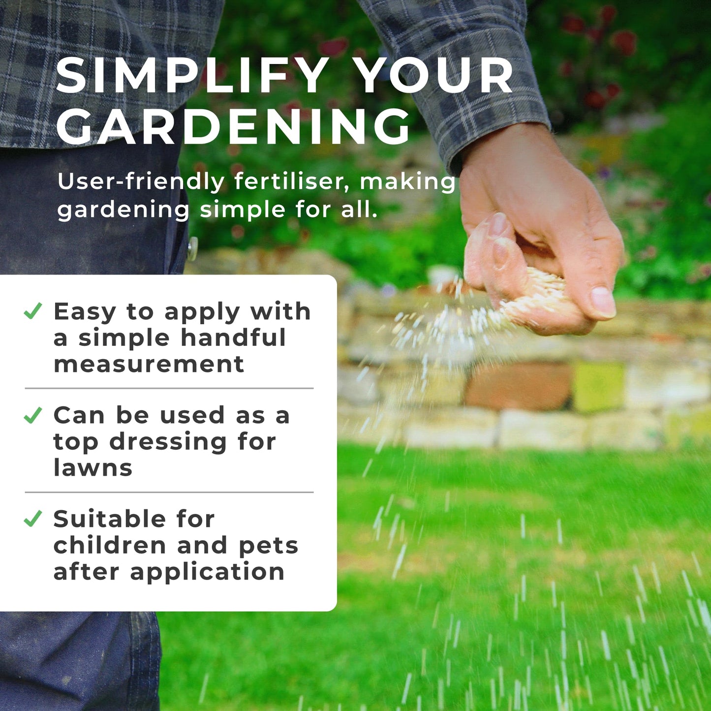 Grow Chem Fish, Blood & Bone Fertiliser (1KG Bucket) Multi-Purpose – Organic Fertiliser for Plants & Lawns – Nutrient-Packed, Easy-Apply Plant Food for Strong Healthy Produce, Flowers & Lawns