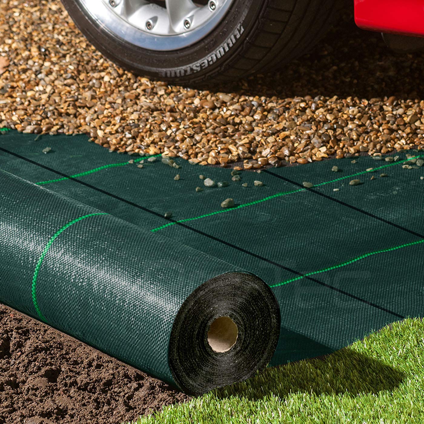 Pro-Tec 130gsm Commercial Grade Super Heavy Duty 1,2,3,4,5m Wide Weed Control Fabric Garden Ground Cover Membrane (3m x 10m)