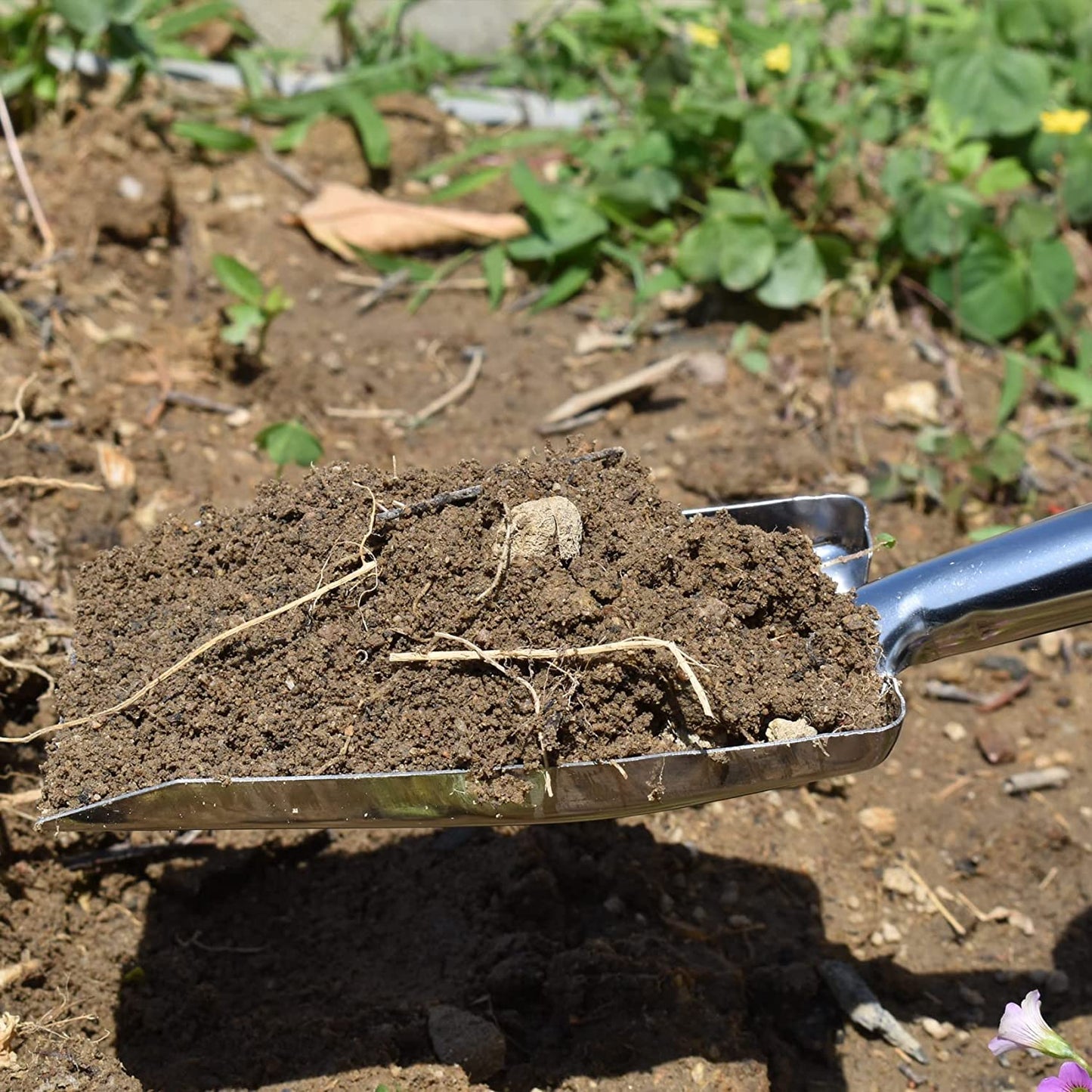 Garden Trowel Hand Shovel for Gardening, Mini Hand Trowel Garden Tool, Stainless Steel Gardening Hand Tools, Small Spade Shovel for Planting Transplanting Weeding Moving and Smoothing Digging (3)