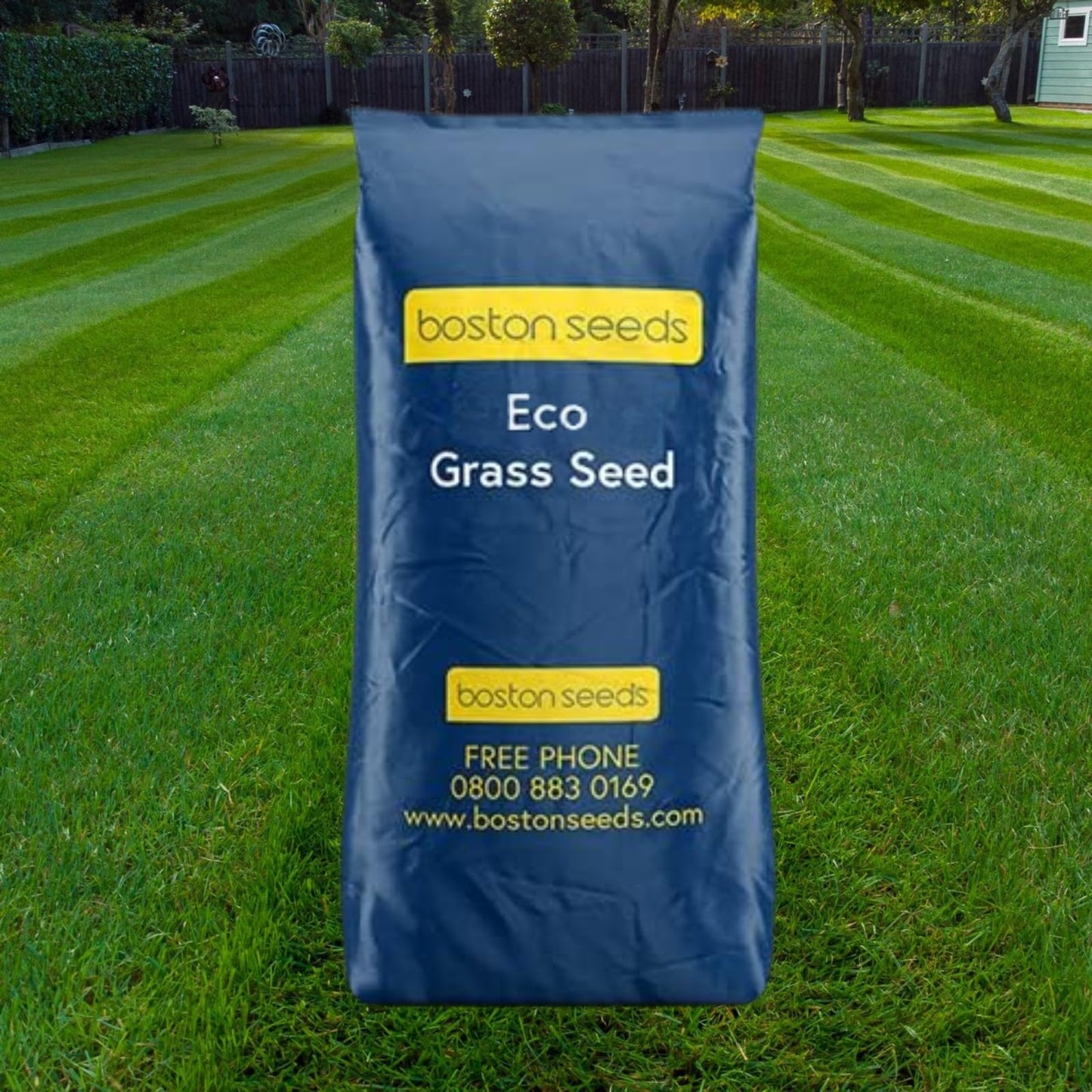 Boston Seeds Fast Growing Grass Seed - Hard Wearing Grass Seeds in Various Weights. Rapid Germination Seeds for Lawns & Landscapes (Eco - 20Kilogram)