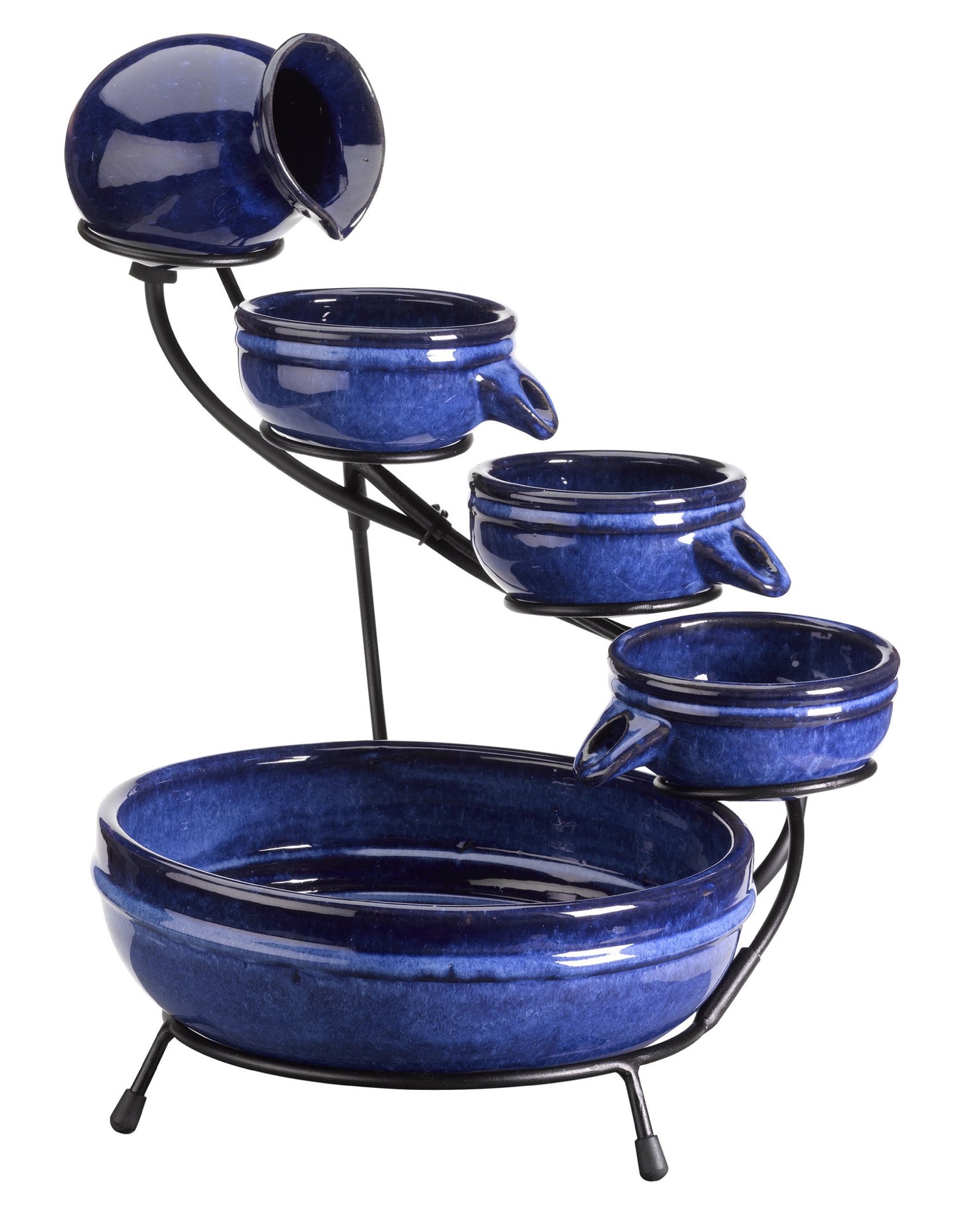 Smart Solar ALTUNA 118013RL-Fuente Solar Azul neptuno, Ceramic, Blue