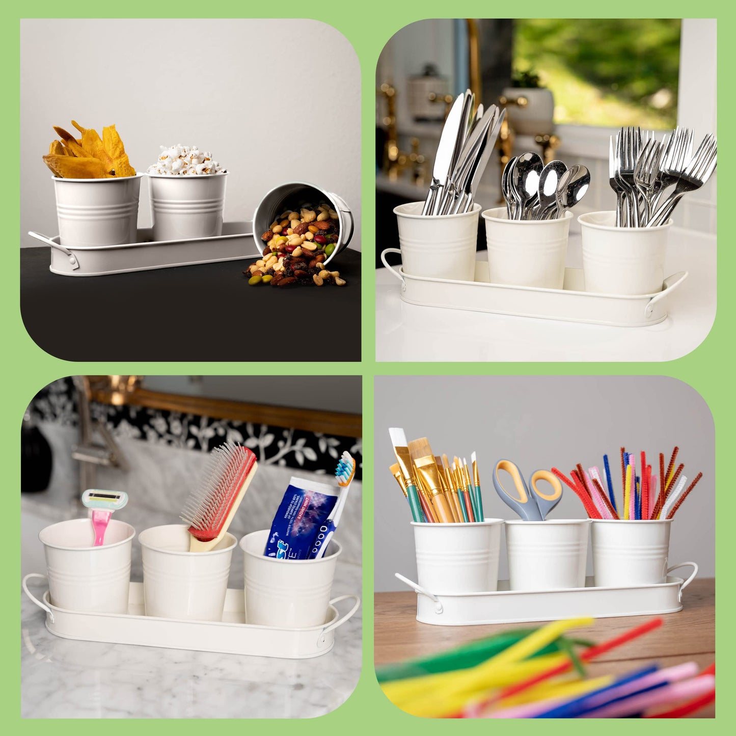 Herb Planter Indoor | Grow Fresh Herbs At Home | Herb Pots for Kitchen & Windowsill | Kitchen Herb Garden | Indoor Herb Planter | Includes Drain Hole | Garden Pots for Basil, Mint, Parsley and More