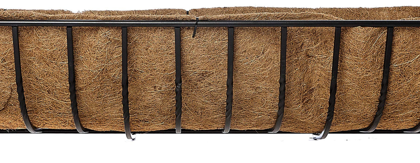 RUDDINGS WOOD 122cm (48") Large Window Box Metal Rectangular Flower Trough Containers - Outdoor Wall Garden Basket Planter Boxes