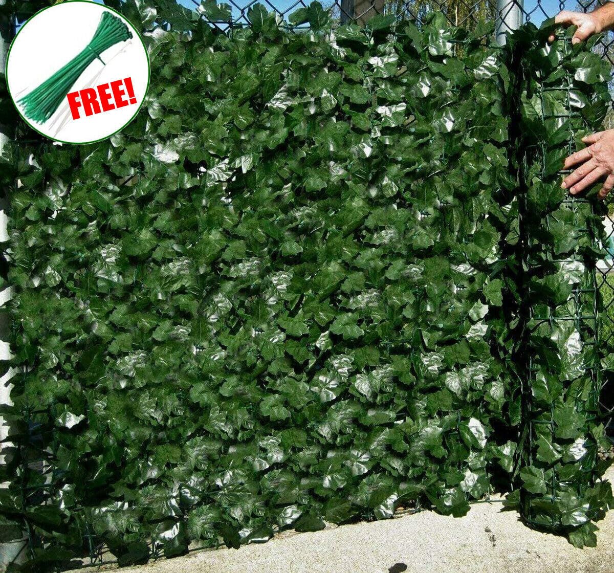 Artificial Ivy Leaf Hedge 1m x 3m Ivy Leaf Screening Roll Screening Panels On Roll Privacy Garden Fence
