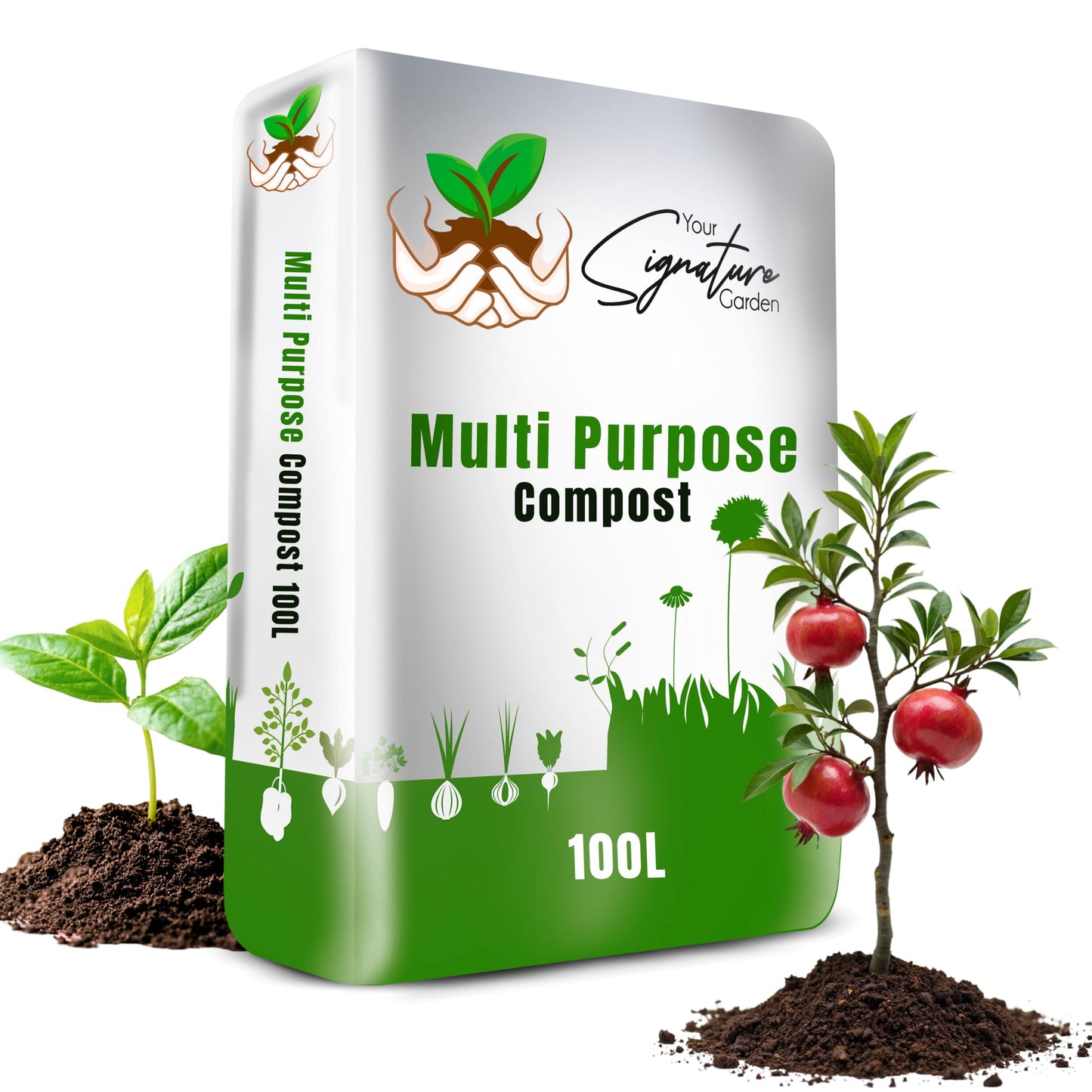 Laeto Multi Purpose Compost - Premium Potting Compost for Healthy Growth Top-Grade Potting Soil Peat Free for Flowers, Vegetables & Plants 100 Litre Bag