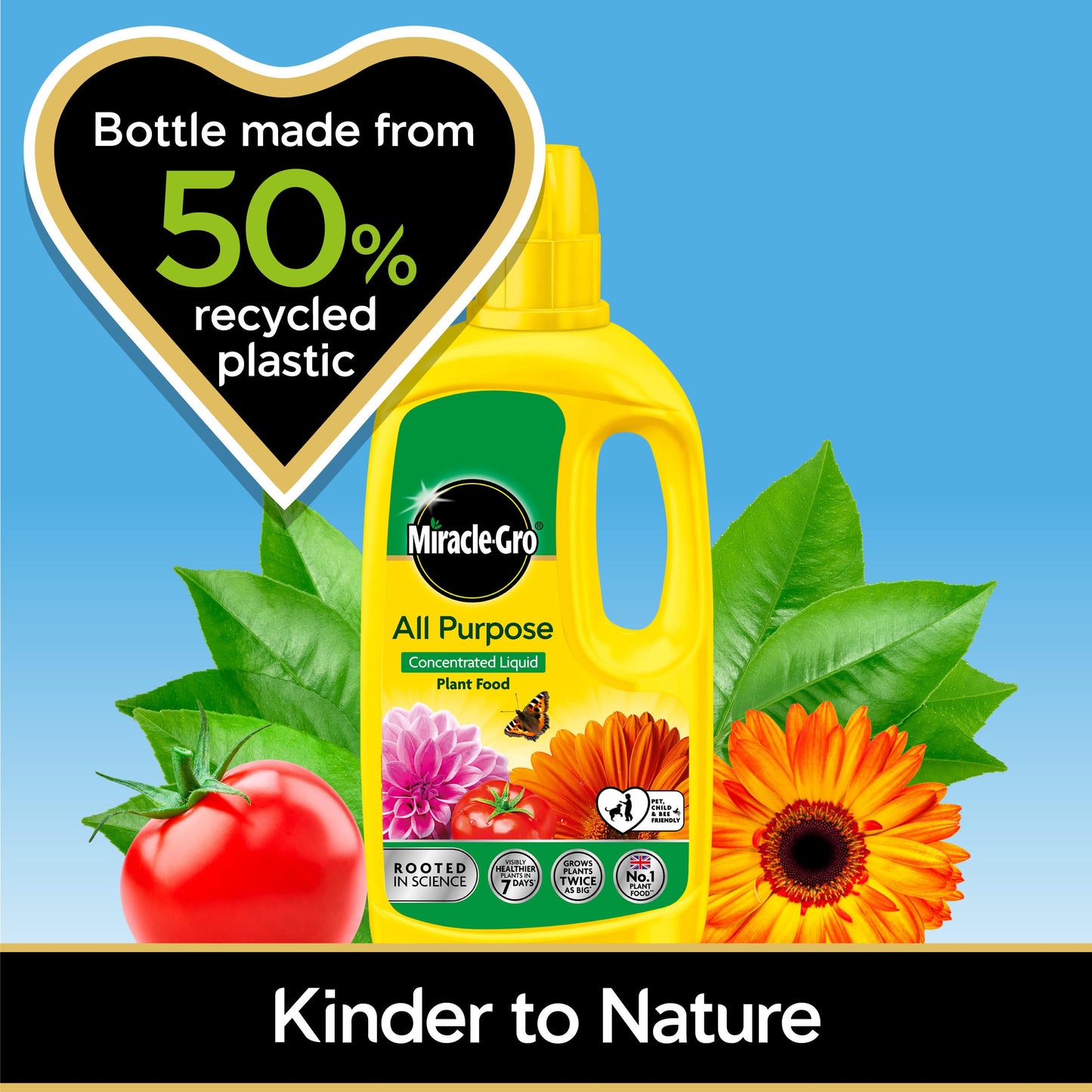 Miracle Gro All Purpose Concentrated Liquid Plant Food, 800ml