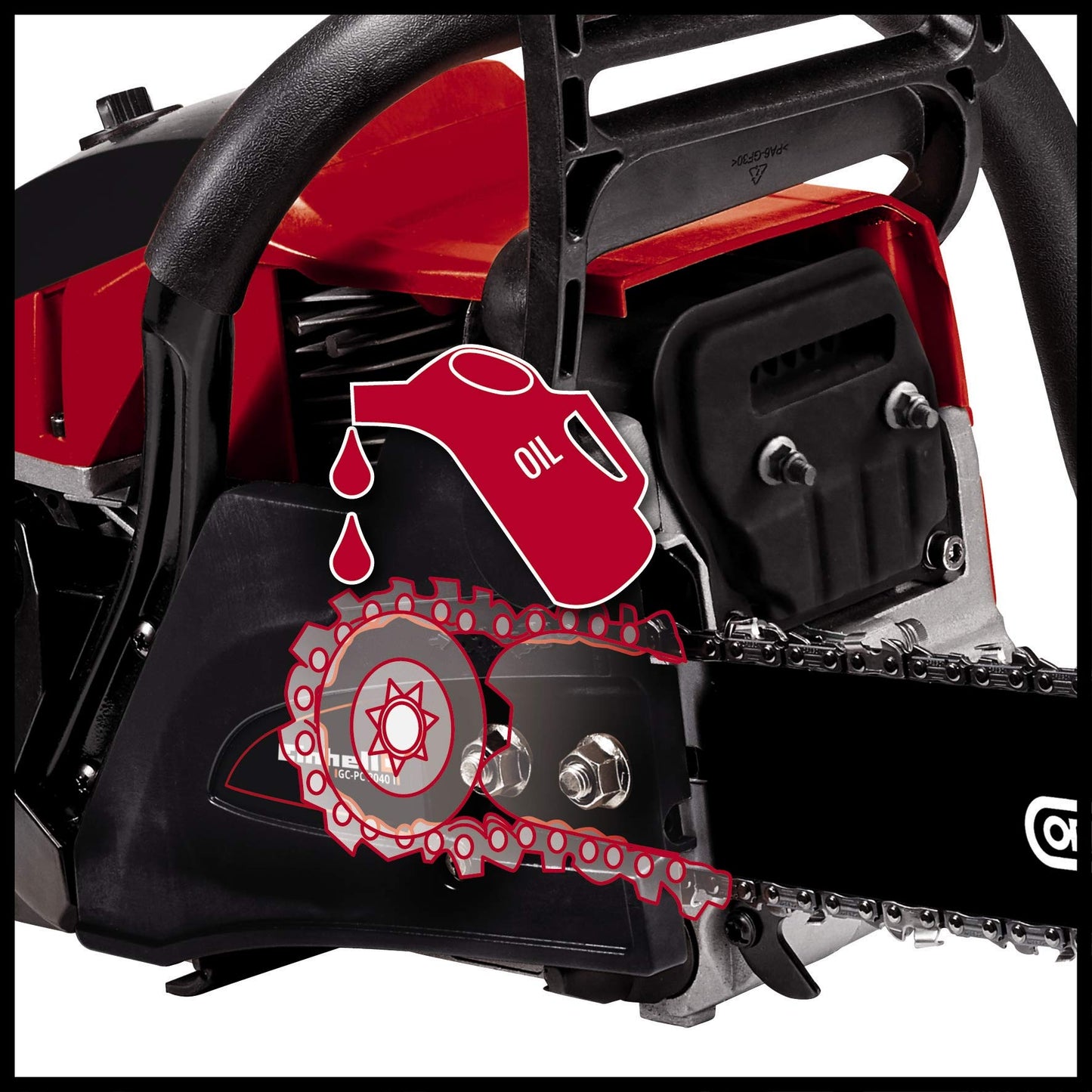 Einhell GC-PC 2040 I Petrol Chainsaw -- 16 Inch (40cm) OREGON Bar and Chain -- Quick and Easy Starting Cordless 2-Stroke Chain Saw Petrol For Effortless Cutting Of Wood, Trees and Branches