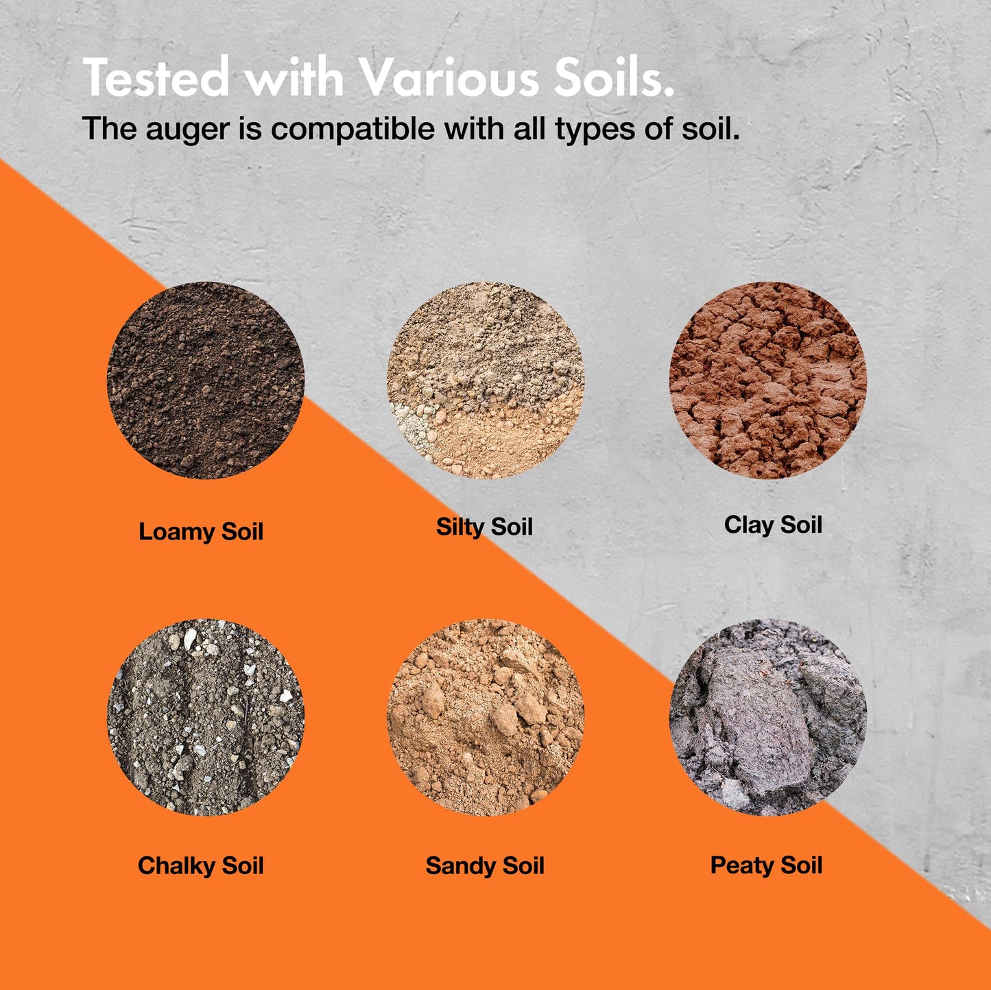 VonHaus Fence Post Auger – Manual Post Hole Digger for Gardening, Garden Flower Planting, Bulb Planting, Umbrellas, Ice, Mixing Fertilizer – 1050mm x 150mm