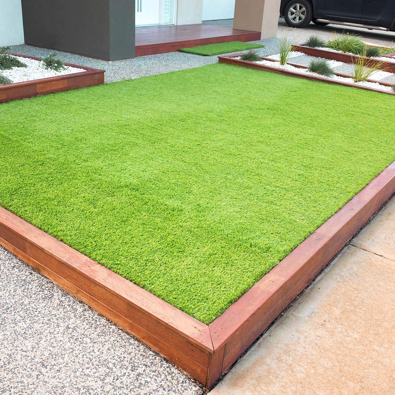 Harrier Kingston Luxury Artificial Grass - 35mm Pile Height 2m/4m Widths | Natural & Realistic Astro Turf | Premium Multi-Tonal Fake Grass For Garden/Outdoors (4, 25m)