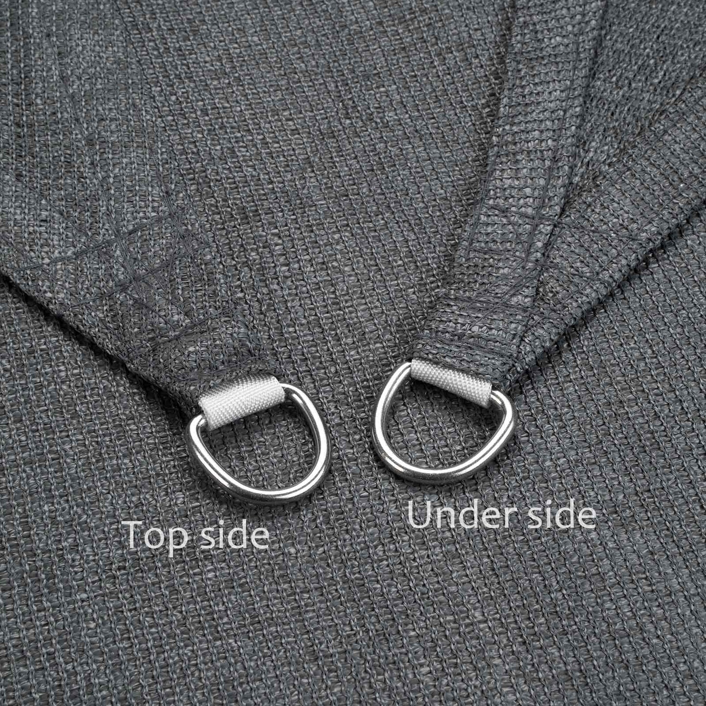 swift Sun Shade Sail 2.5m x 2.5m Square HDPE Breathable 98% UV Block 2.5x2.5 Meter Sunscreen Awning Canopy Sail Shades for Garden Outdoor Patio with Free Ropes, Anthracite