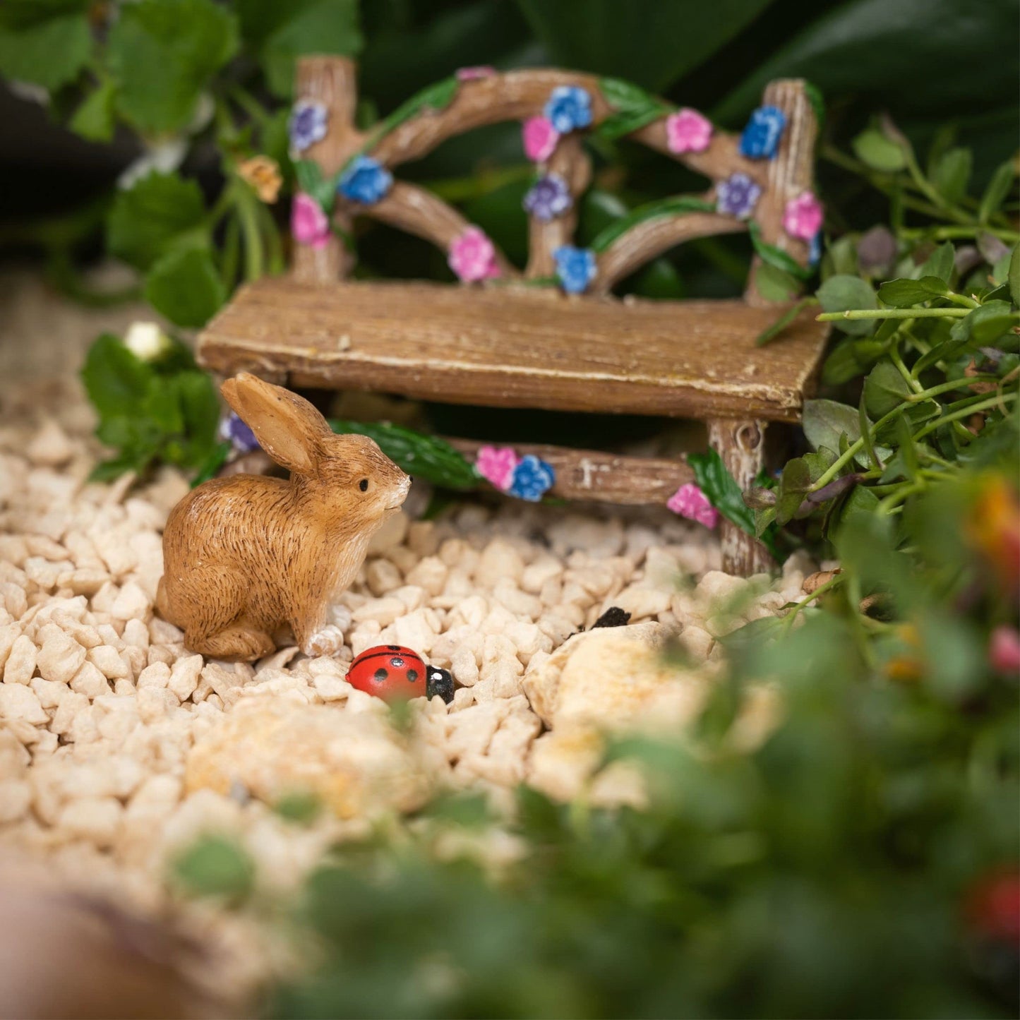PRETMANNS Fairy Garden Fairy - Fairy Garden Accessories - Miniature Garden Fairies - Small Fairy Figurine for Outdoor Miniature Garden with Fairy Furniture, Squirrel & Bunny 14 Piece