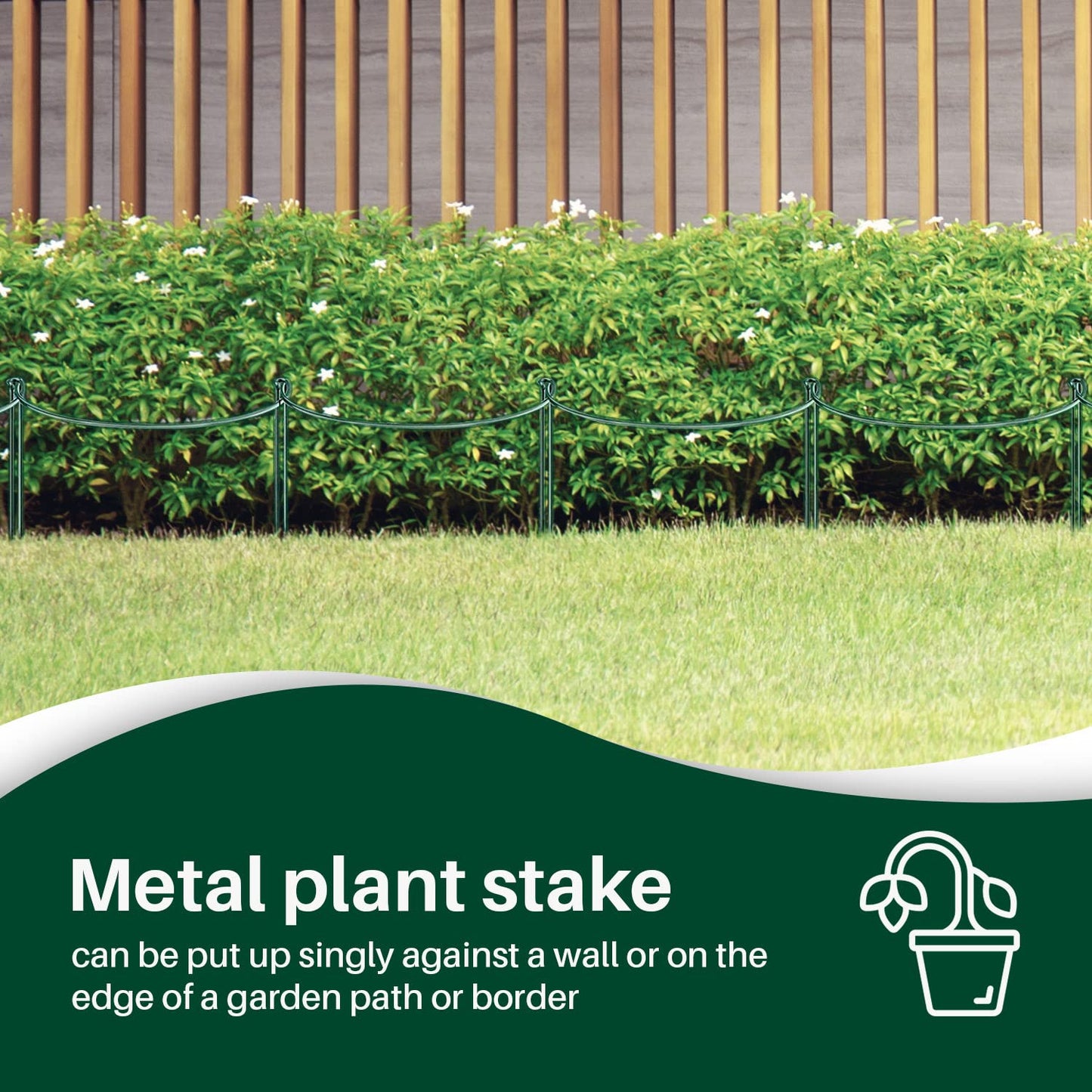 OLDELITE 6pcs Plant Supports for Outdoor Plants, 20 x 35 cm Plant Stakes Metal Half Round Plant Supports Ring Cage, Garden Plant Supports for Rose, Flowers, Vine and Tomato Plants