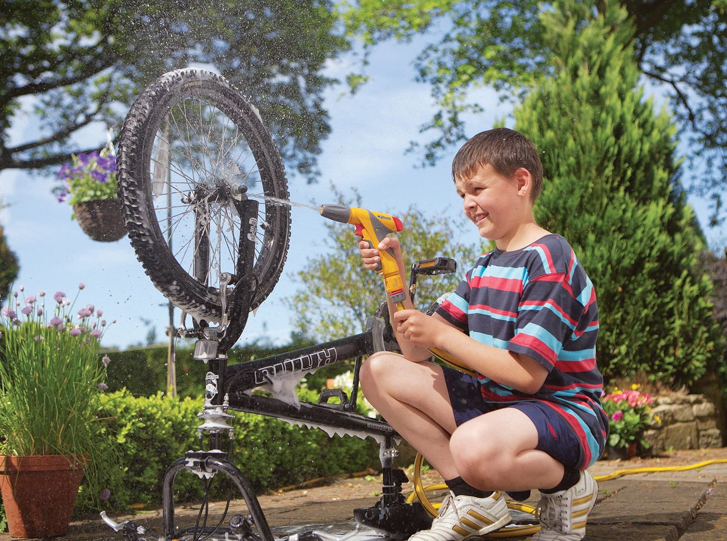 HOZELOCK - Aquastop Hose Connector ø 12.5mm - 15mm (1/2"- 5/8") : Aquastop, End of Hose Connector, Fits Quickly and Easily, Stops Water: Watertight [2185P9000], Grey, Orange, Red