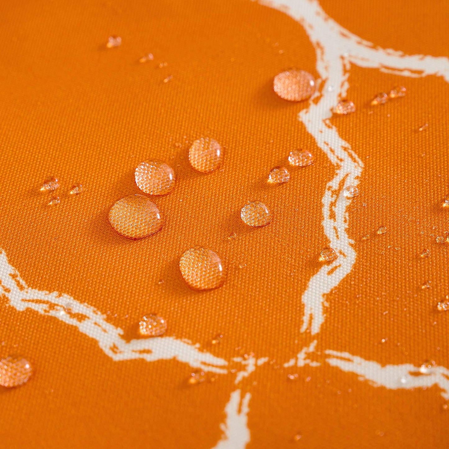 MIULEE Outdoor Cushion Cover Morocco Decorative Waterproof Throw Pillow Cover Square Modern Pillow Case for Garden Sofa Living Room Decoration 18 x 18 Inch 45 x 45 cm Orange Pack of 2