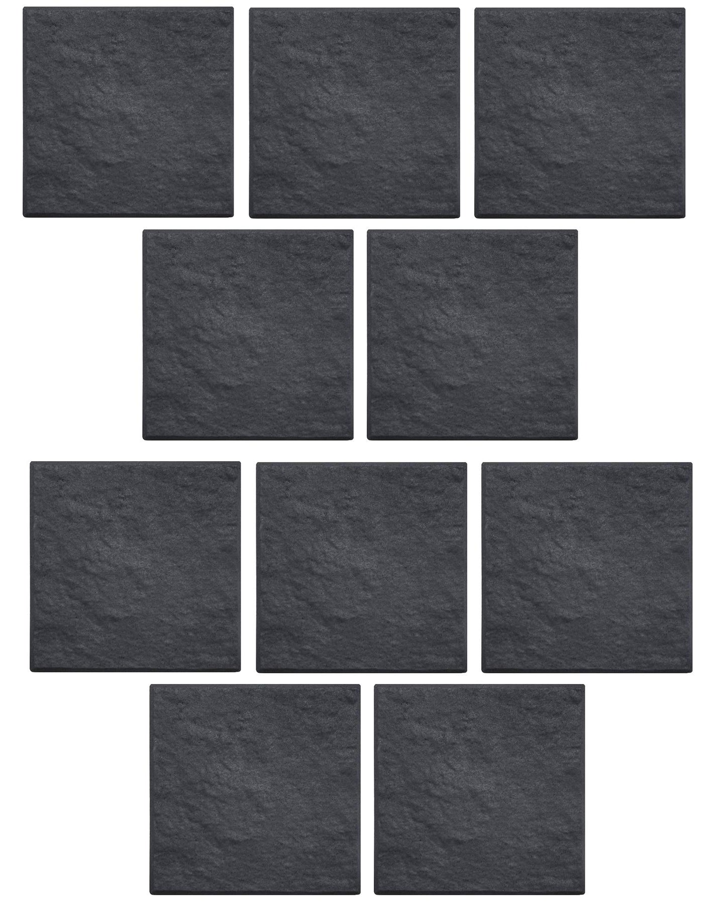 10 x Grey Square Stomp Stone
