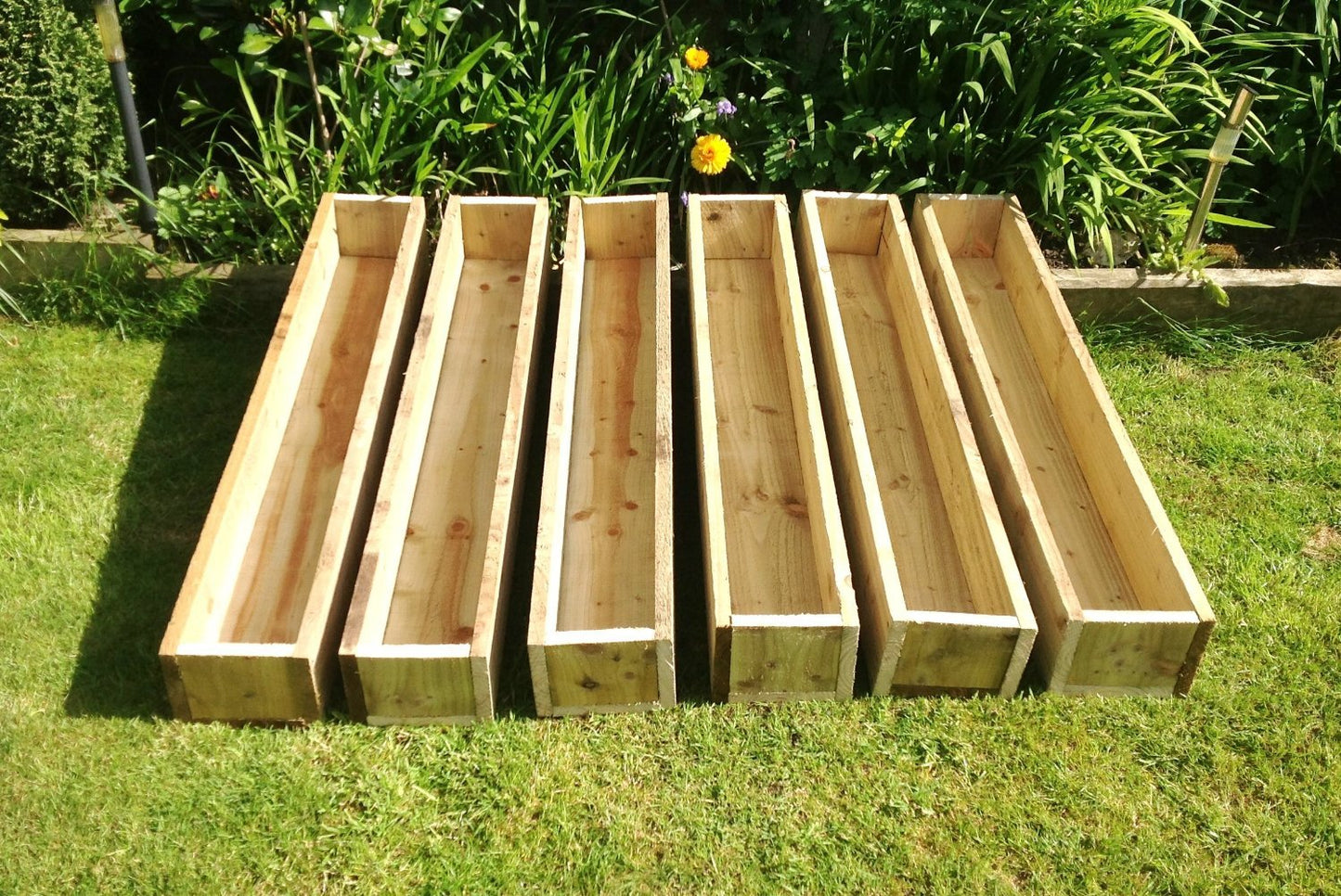 Large 100cm Long (39") Wooden Garden/Patio/Window Box Planter: Fully Assembled