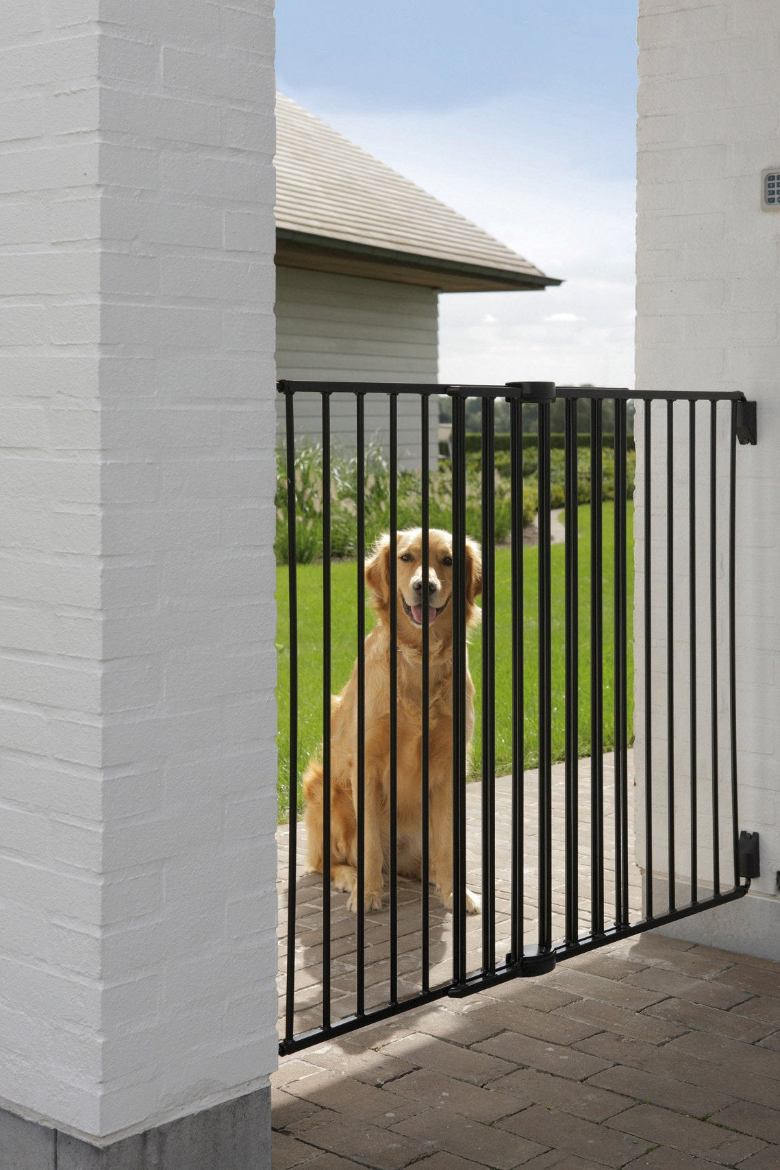 Savic Dog Barrier Gate Outdoor Black