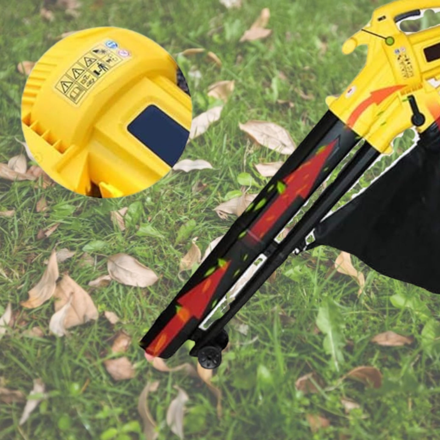 Straame 3-in-1 Lightweight Leaf Blower, Garden Vacuum & Mulcher – 3000W, 40L Bag for Easy Clearing of Leaves & Waste in Garden, Patio & Driveway – Corded Electric Leaf Blower with Adjustable Speed