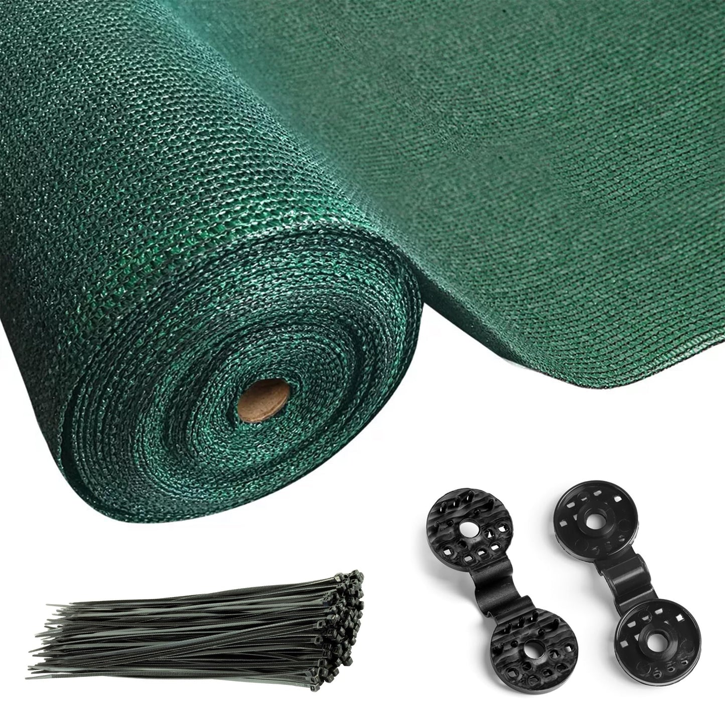 FB FunkyBuys Garden Screening 1x10m for Outdoor Protection - Privacy Screen & Summer-friendly Privacy Netting for Balcony & Patio - Tear Resistant Windbreak Fence Screening GREEN, 90gsm