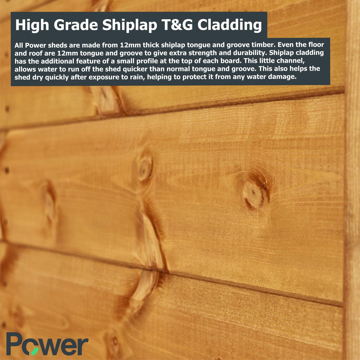 Powersheds High Grade Premium Apex Summer House Wooden Shed with Security Features, PVC Window Sills, Door & Window Flexibility, made from Extra Thick Timber