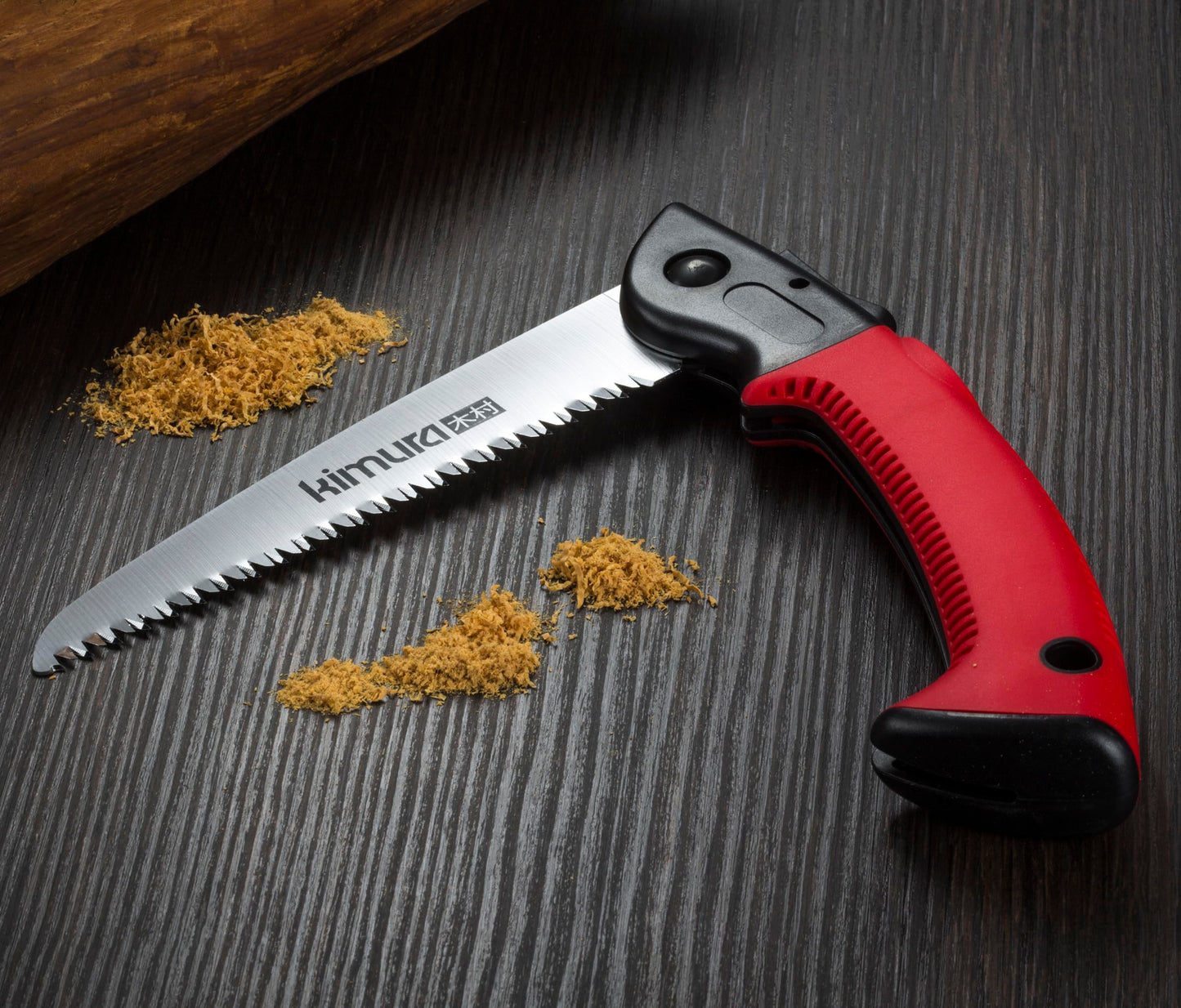 Kimura® Pro Folding Pruning Saw - Heavy Duty Premium Japanese SK5 Steel, Ergonomic Soft Non-Slip Handle, Lightweight Foldable Saw Ideal for Branches, Trimming, Camping, PVC, Hiking, Wood - 410mm