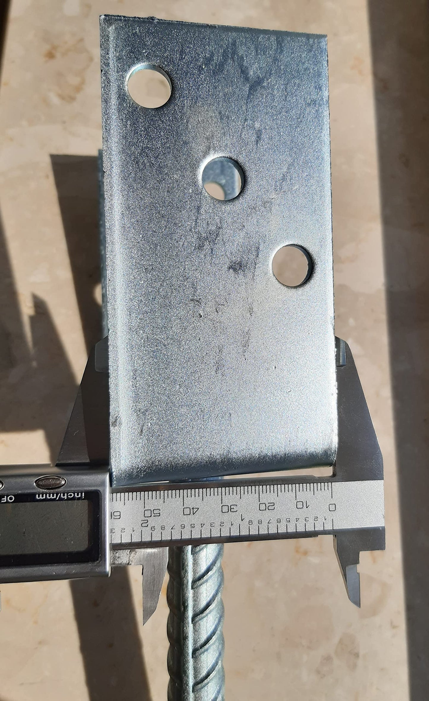 LLB Fence Posts Support U Type Pergola Brackets Extender Foot Shaped Concrete in "U" Heavy Duty Posts Anchor Tool Spikes Steel Galvanised 4mm Thick 100 x 100 x 60mm- 4 Inch x 4 Inch x 2.3 Inch
