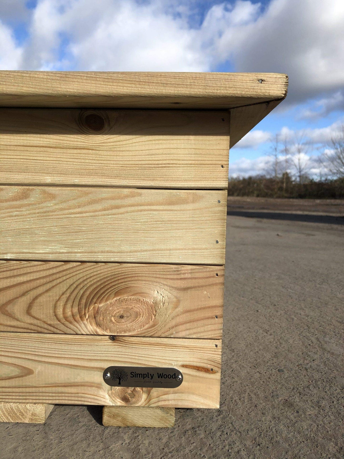 Simply Wood Signature Tanilised Trough Wooden Garden Planter – Extra Large Plus – Sale!!