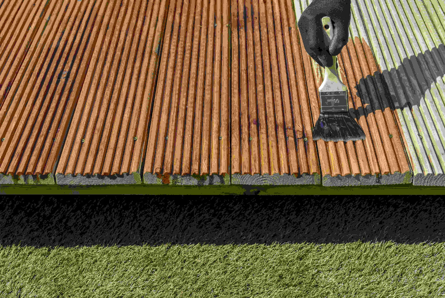 Roxil Enhanced Decking Oil 5L Clear - Weatherproof, Nourish and Protect Outdoor Wood with Added UV Protection