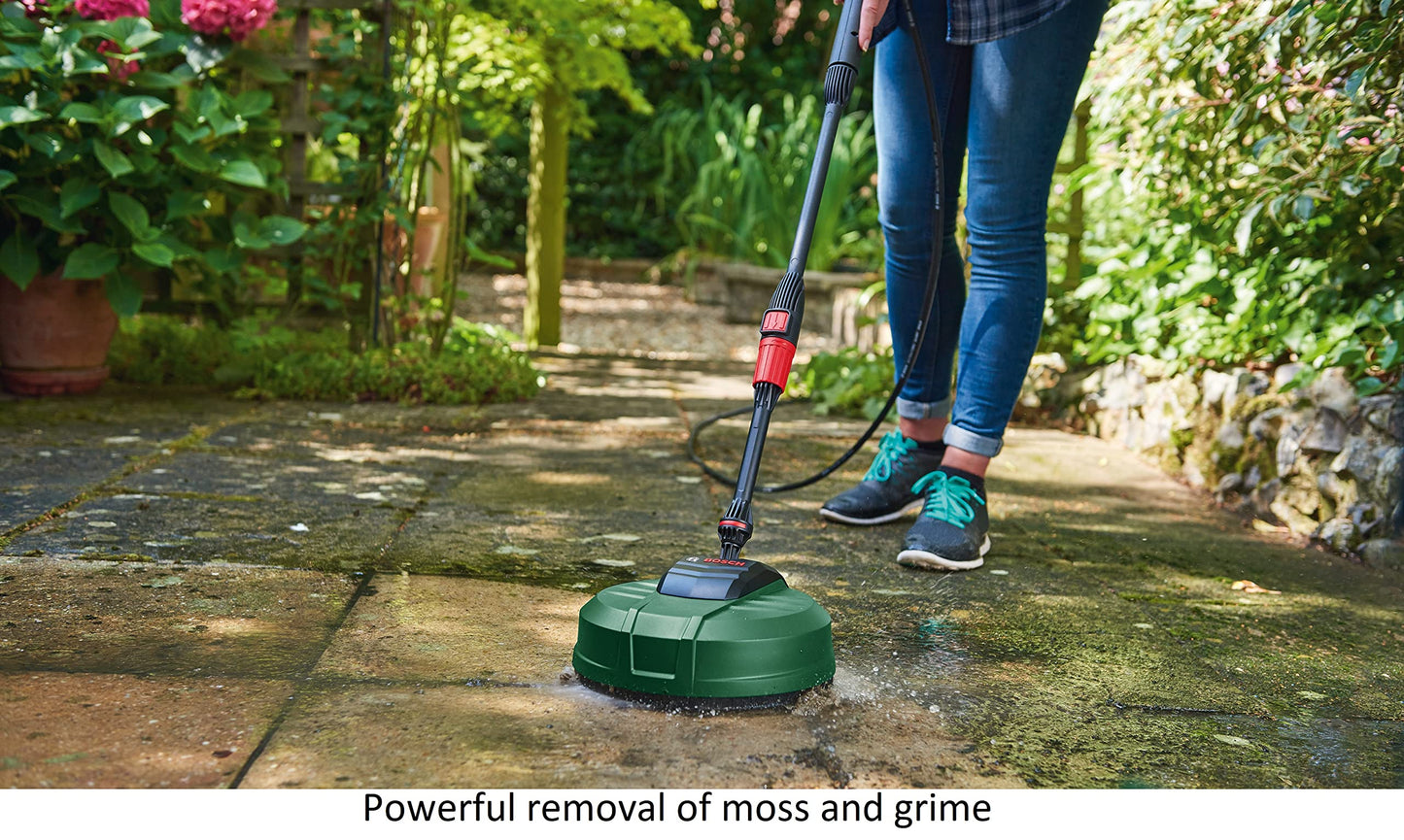 Bosch Pressure Washer Home and Car Cleaning Kit (with patio Cleaner, wash Brush and 90 degree nozzle, in Carton Packaging)