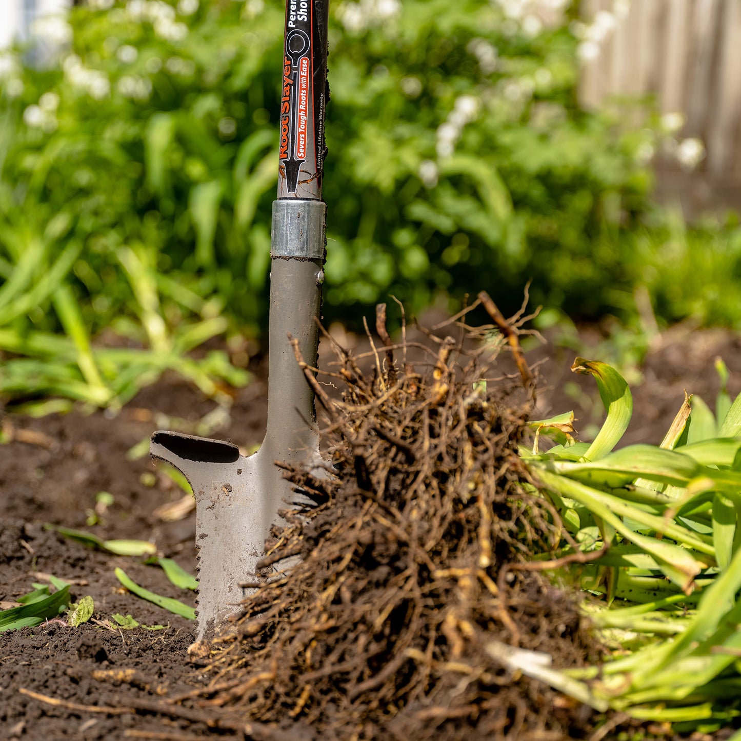 Radius Garden 23311, Root Slayer Perennial Shovel, Red