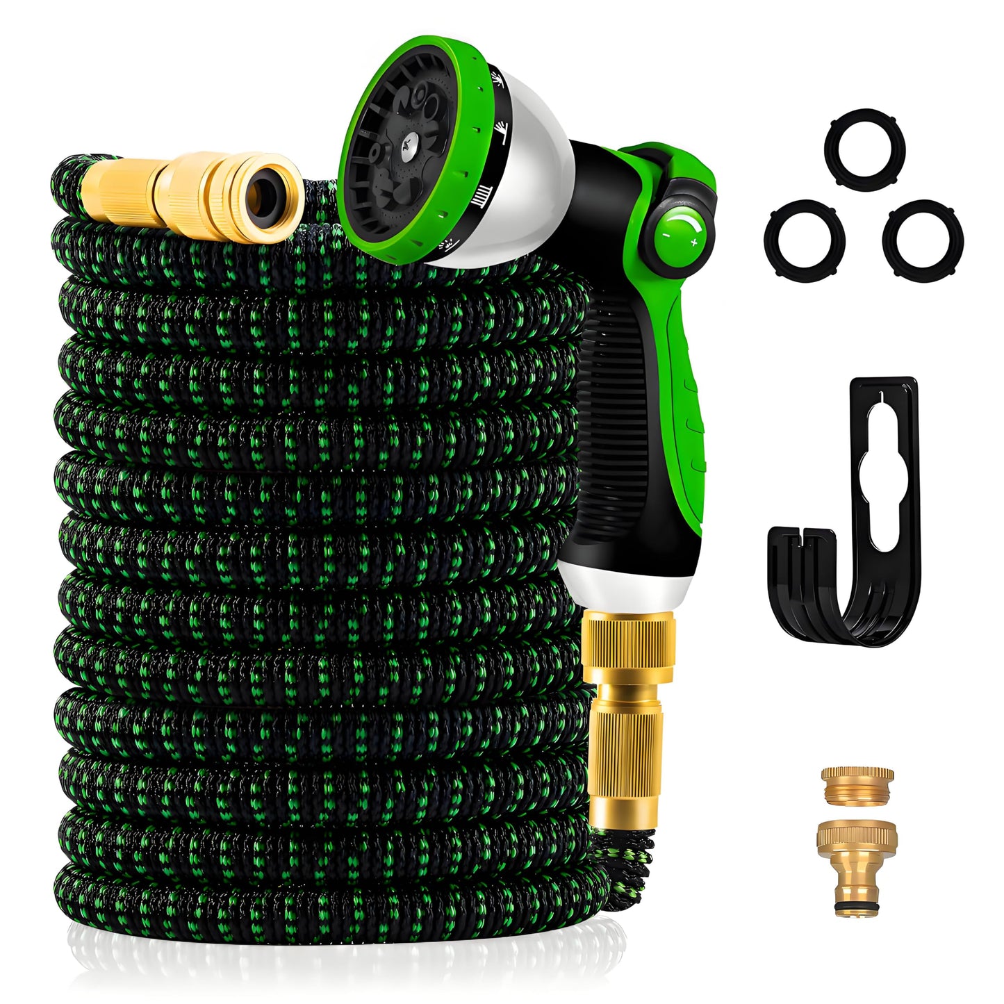 Yofidra Expandable Garden Hose – 100ft, 3-Layer Latex