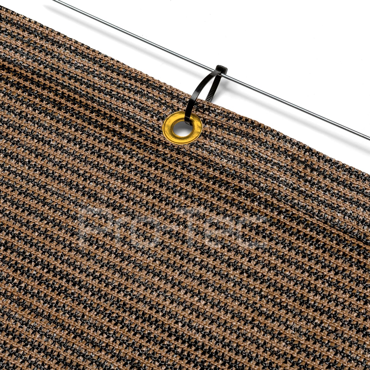 1m,1.5m, 2m Wide Privacy Netting Garden Screening Windbreak Fencing 95% Shade Fence Net Brown 1m x 10m FREE 6 Bungees 50 Zip Ties Included