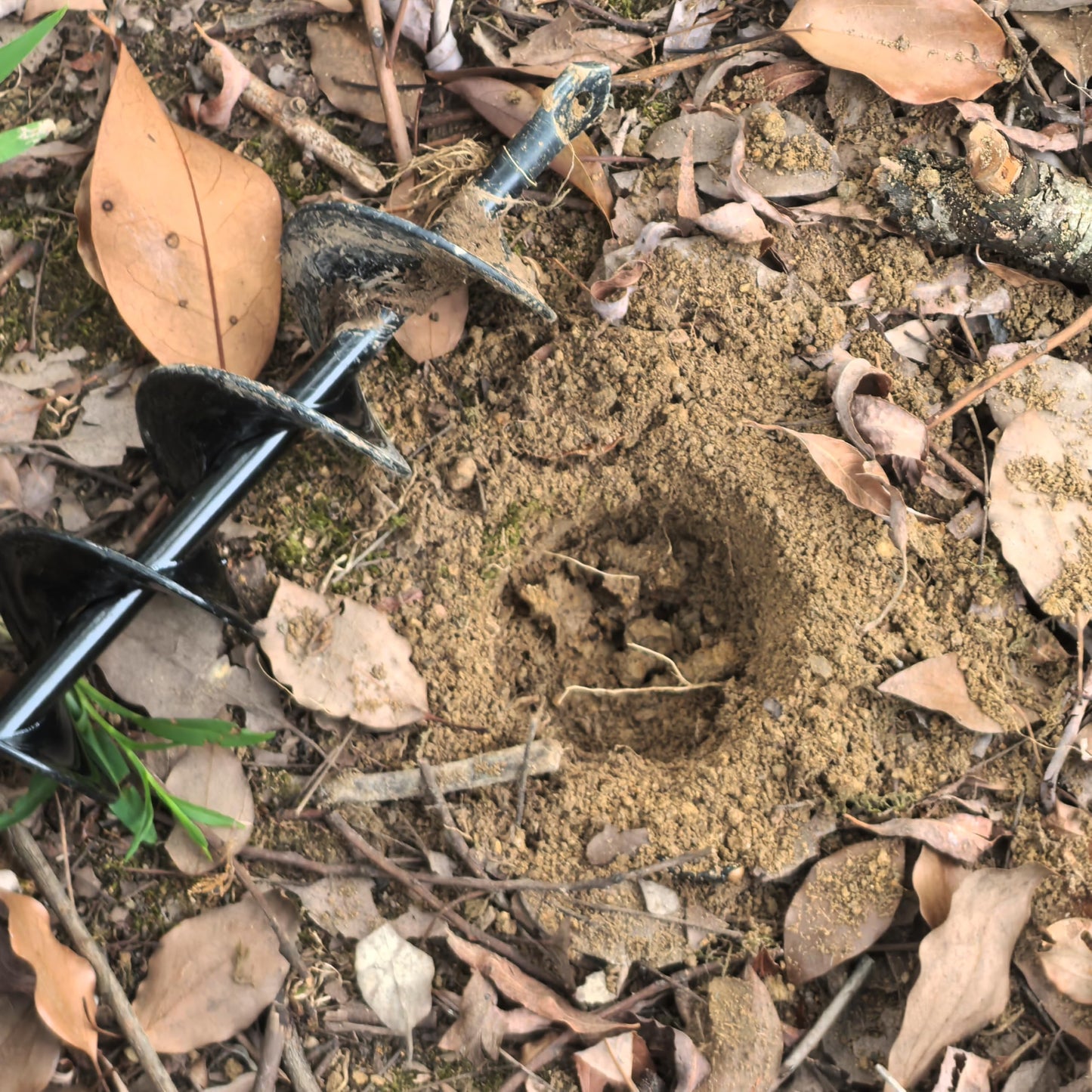 Garden Auger Drill Bit 8x60cm,Extended Solid Post Hole Digger,Auger Spiral Drill Bit For Bulb Planters Planting, Fence Post Repair,Bulbs Seedlings,Bulb Planting Auger Black