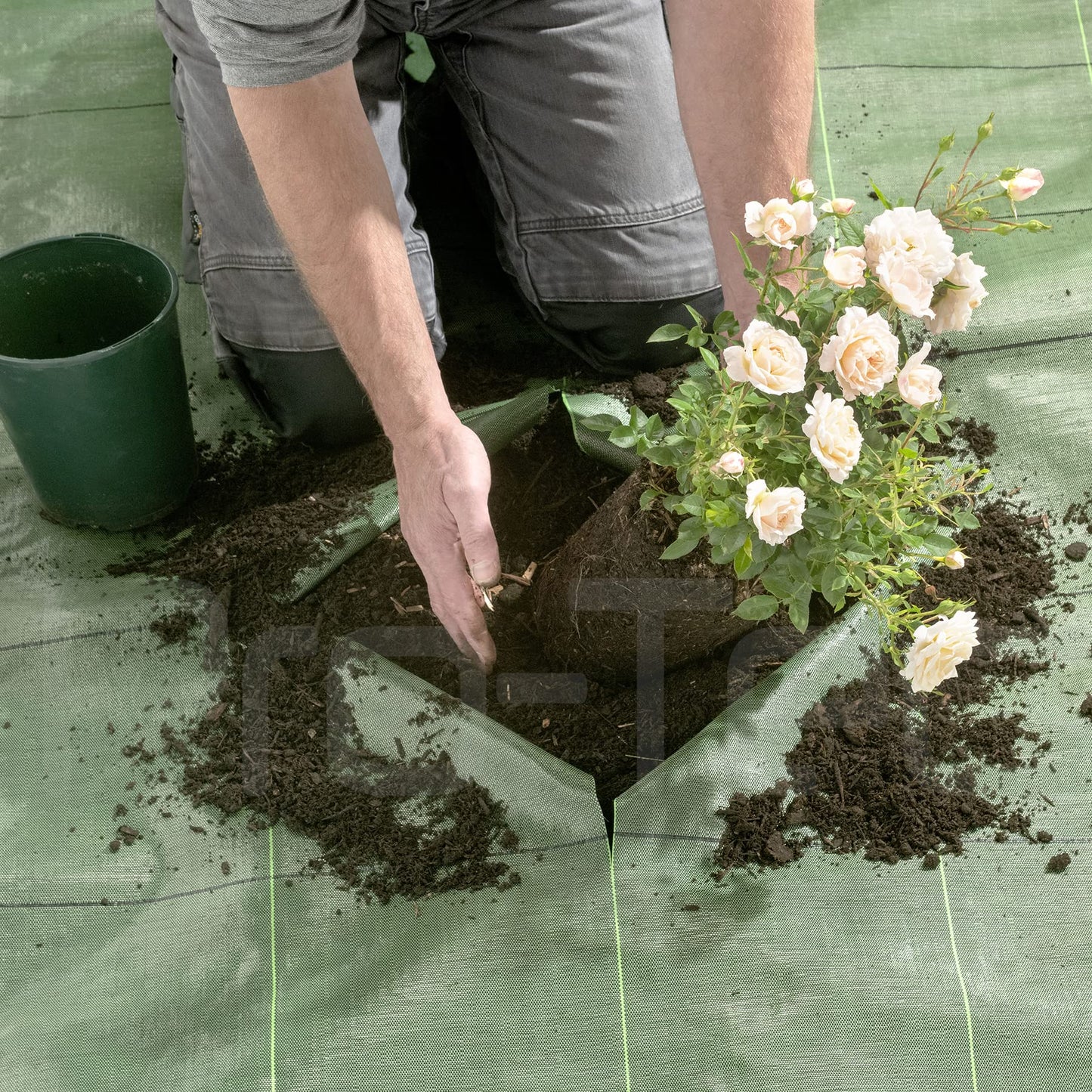 Pro-Tec 130gsm Commercial Grade Super Heavy Duty 1,2,3,4,5m Wide Weed Control Fabric Garden Ground Cover Membrane (3m x 10m)