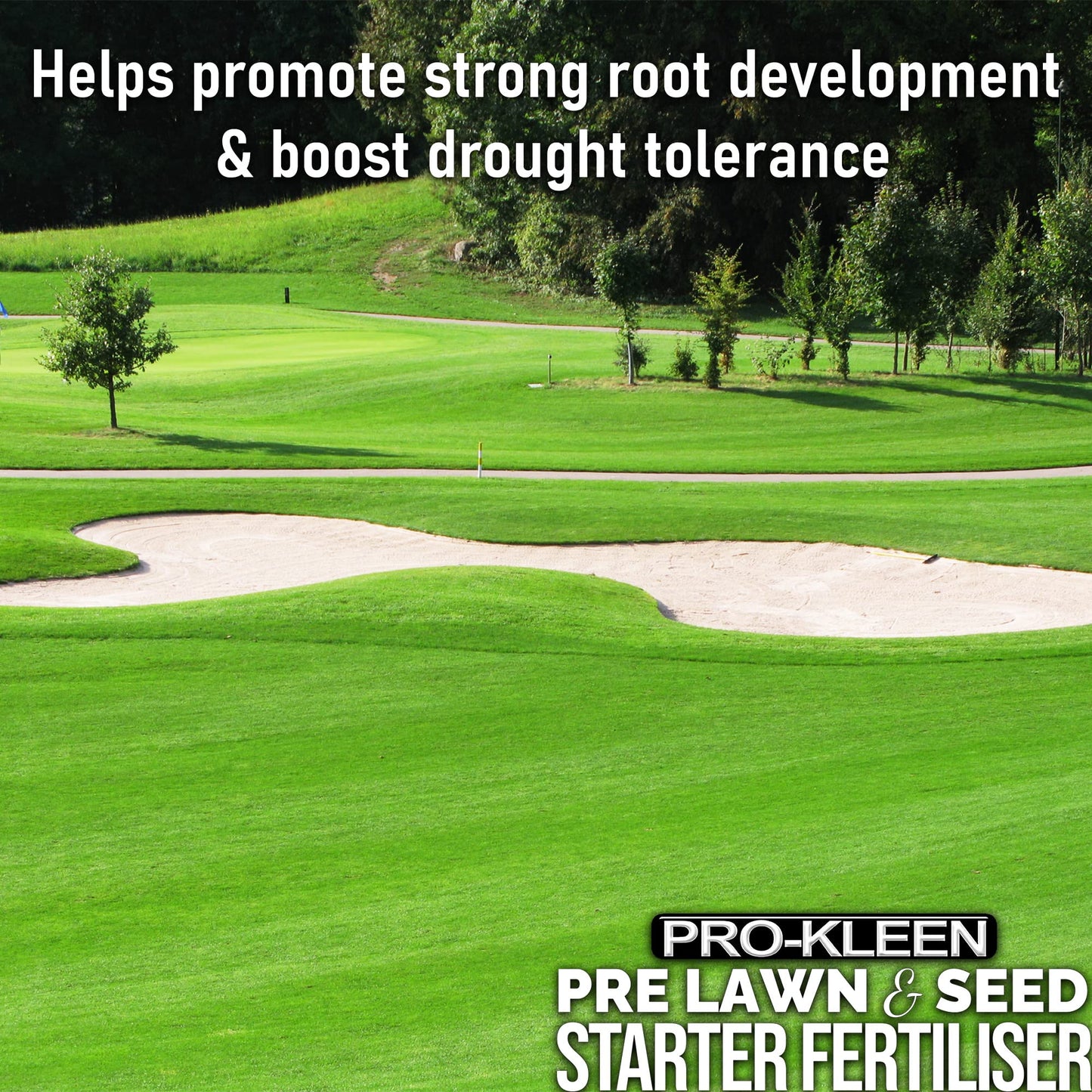 Pro-Kleen Pre Lawn & Seed Starter Fertiliser - Phosphorus Rich with Nitrogen, Potassium & Magnesium (NPK 8-12-8 - 3MgO) with added Zinc & Seaweed - Non-Toxic & Non-Staining - Covers up to 83m2 (2.5kg)