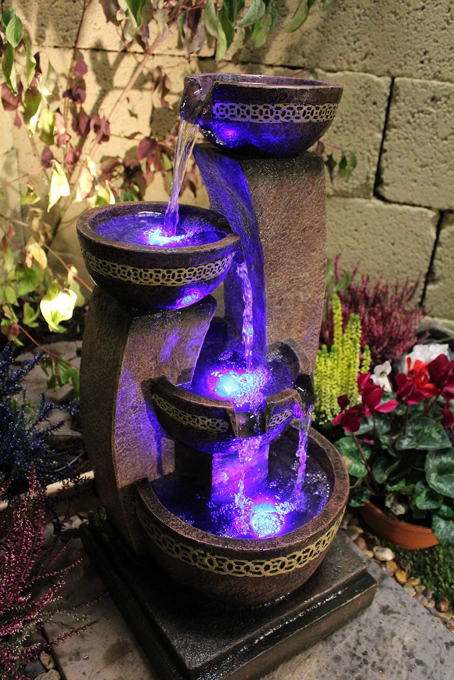 Tranquility Kanthoros Mains Powered Water Feature With Delux Care Kit,Waterfall, Water Fountain, Garden Decoration, Garden Feature