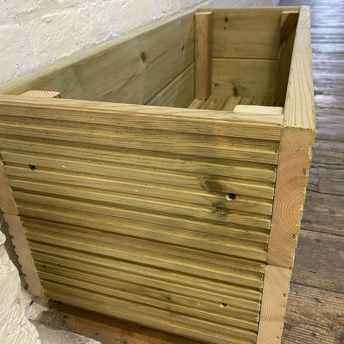 Cutncraft Designs Large Decking patio Planter -Wooden Decking Patio Planter Trough herb Box 88cm