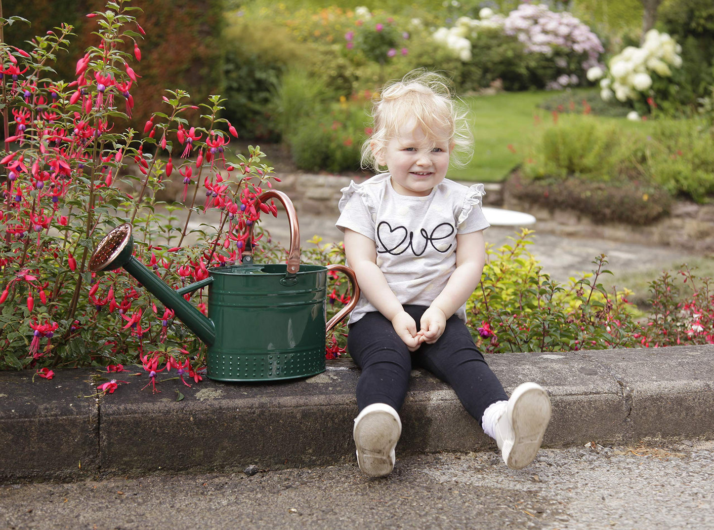 Spear & Jackson 9LWCKEW Kew Gardens 9 Litre French Style Watering Can, Dark Green