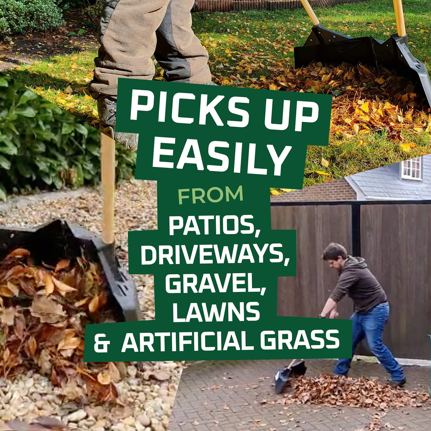 Clear N Collect Multi-Purpose Garden Leaf Rake Grabber/Collector, Gardening Leaf Collector For Collecting Leaves Easily And Without Back Pain