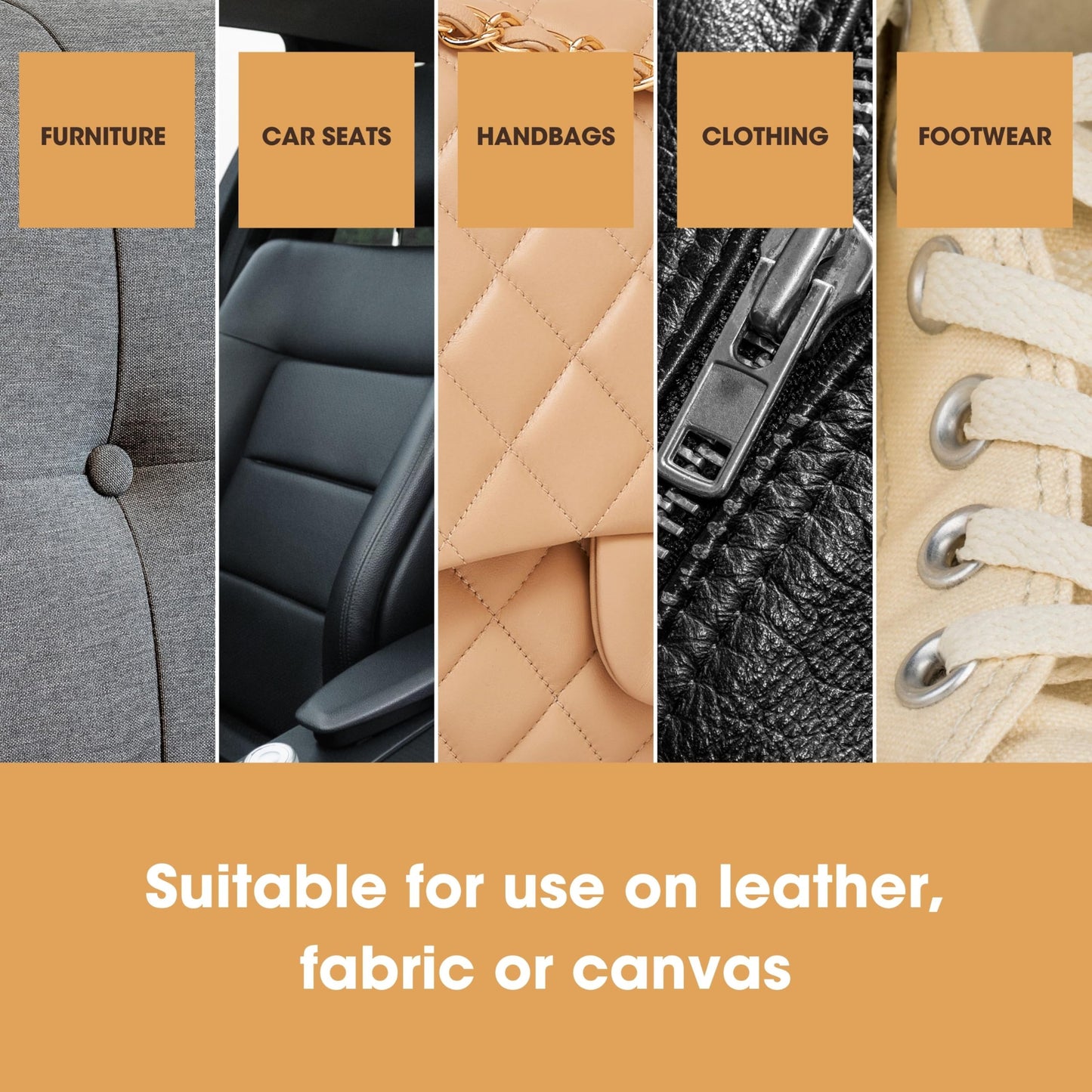 Furniture Clinic Soft Bristle Cleaning Brush - Used to Deep Clean Into the Grain of Fabric or Leather and Lift Dirt Easily Without Causing Damage